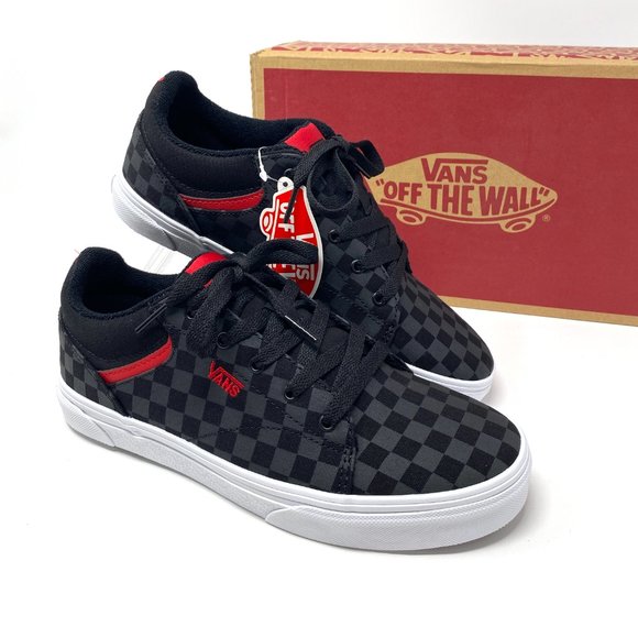 VANS Seldan Checkboard Black Women”s Canvas Sneakers VN0A4U25276 - Picture 9 of 10